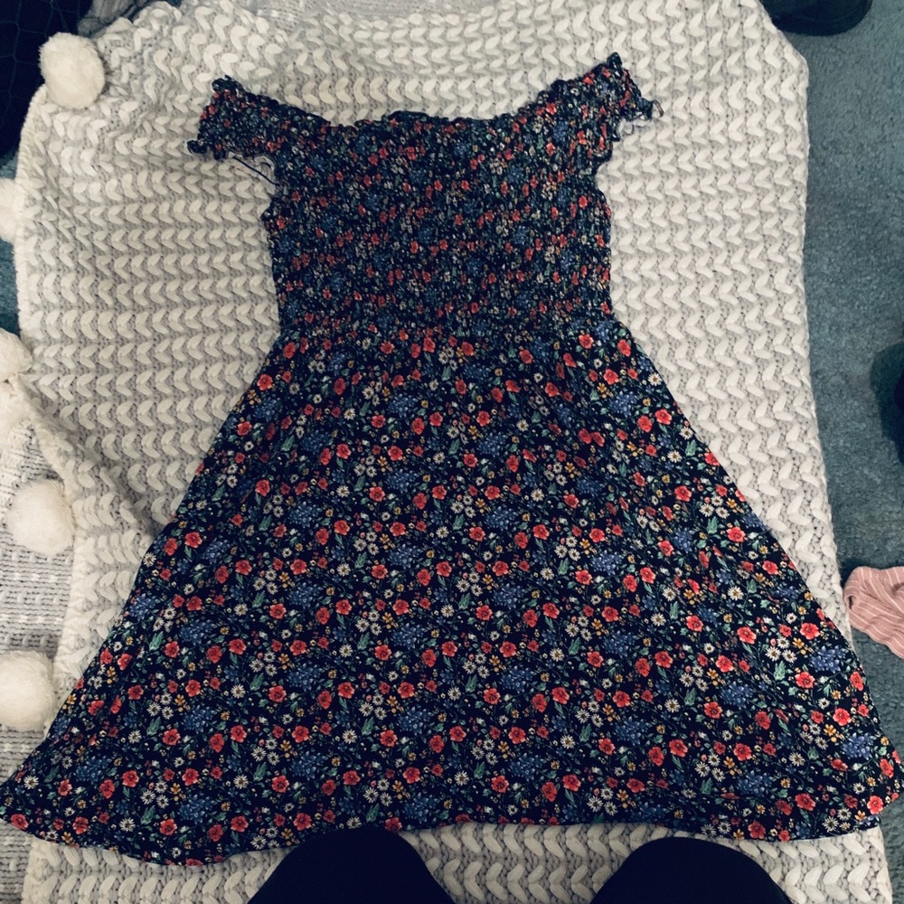 Floral off the shoulder dress